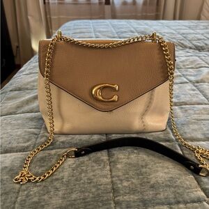 Coach Beige and White Women's Bag